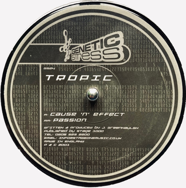 Tropic - Cause 'N' Effect / Passion (2001)