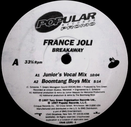France Joli - Breakaway (1997)