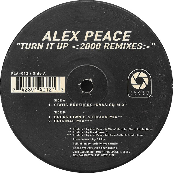Alex Peace - Turn It Up 2000 Remixes (2000) - Image 3