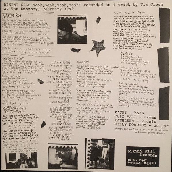 Bikini Kill - Yeah Yeah Yeah Yeah (2014) - Image 6
