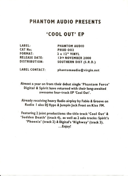 Digital & Spirit - Cool Out EP (2000)