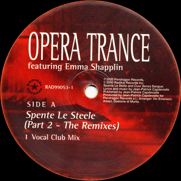 Opera Trance, Emma Shapplin - Spente Le Steele (Part 2 - The Remixes) (2000) - Image 4