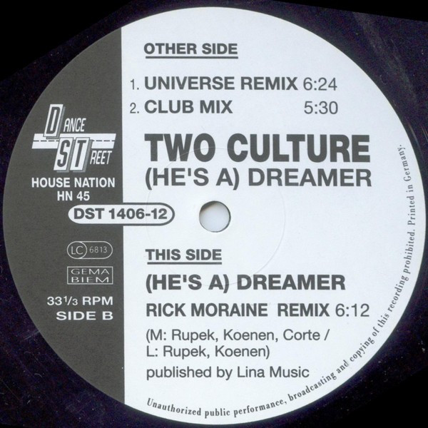 Two Culture - (He's A) Dreamer (1995) - Image 3