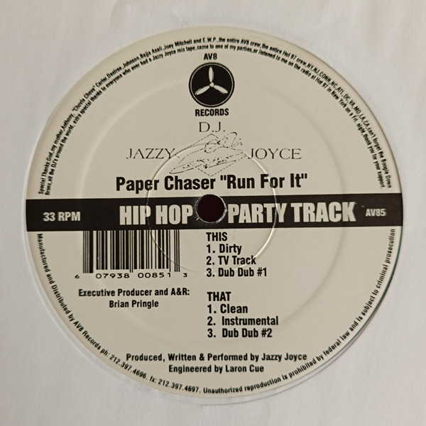 Jazzy Joyce - Paper Chaser "Run For It"