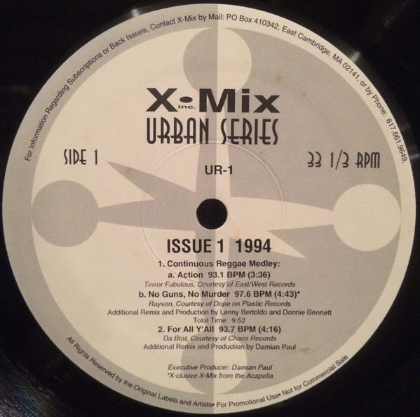 Various - X-Mix Urban Series 1 (1995)