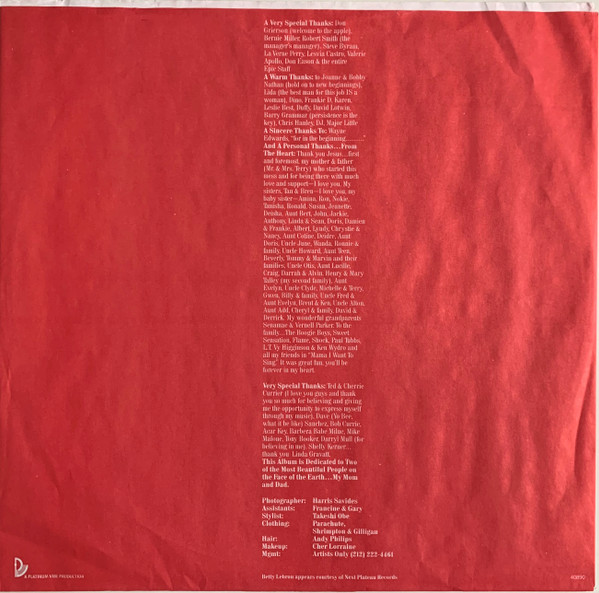 Tony Terry - Forever Yours (1987) - Image 5
