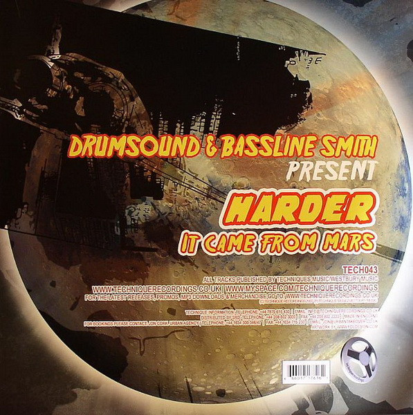 Drumsound & Simon "Bassline" Smith - Harder / It Came From Mars (2007) - Image 2
