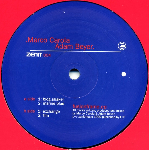 Marco Carola & Adam Beyer - Fusionframe EP (1999)