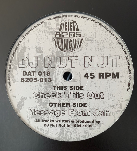 DJ Nut Nut - Message From Jah / Check This Out (2019) - Image 2