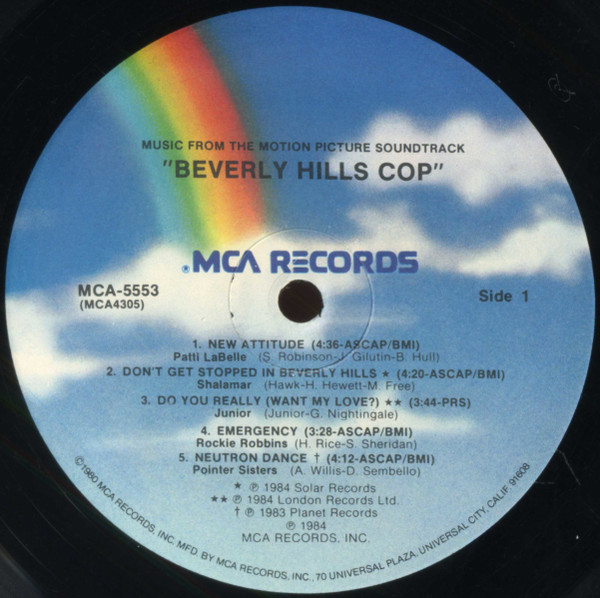 Various - Beverly Hills Cop (Music From The Motion Picture Soundtrack) (1984) - Image 3