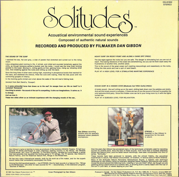 Dan Gibson - Solitudes - Environmental Sound Experiences Volume Two (1981) - Image 2