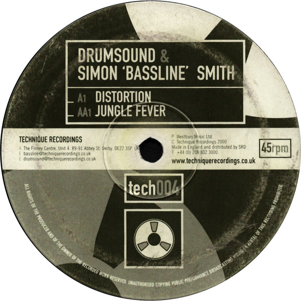 Drumsound & Simon "Bassline" Smith - Distortion / Jungle Fever (2000) - Image 3