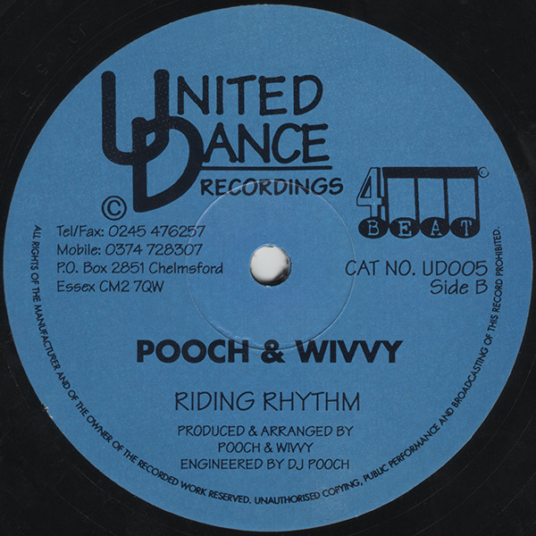 DJ Pooch, Wivvy - Think / Riding Rhythm (1995) - Image 2
