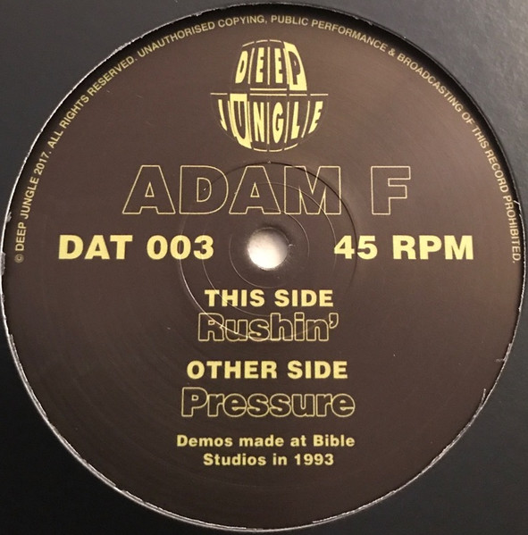 Adam F - Pressure / Rushin' (2017) - Image 2