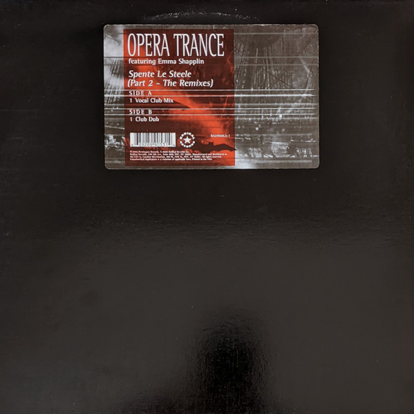 Opera Trance, Emma Shapplin - Spente Le Steele (Part 2 - The Remixes) (2000)