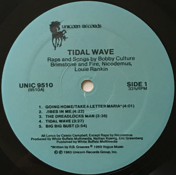Bobby Culture - Tidal Wave (1983) - Image 3