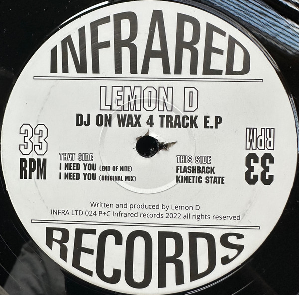 Lemon D - DJ On Wax 4 Track E.P (2022)