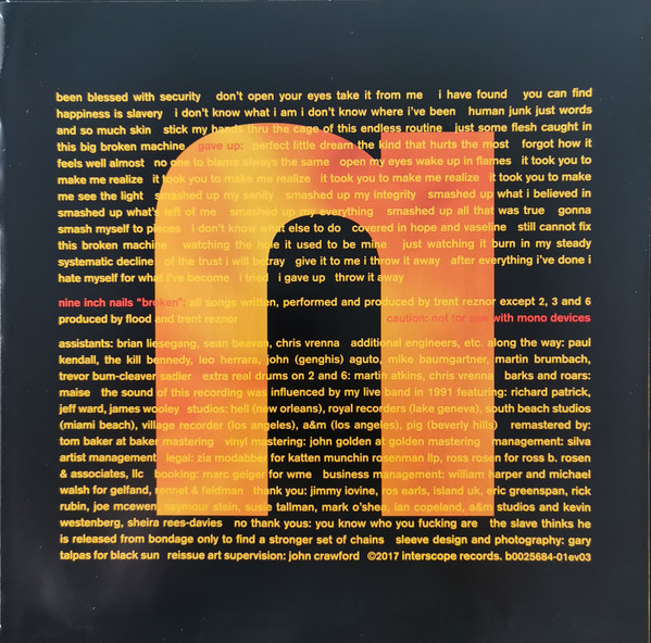 Nine Inch Nails - Broken (2017) - Image 9