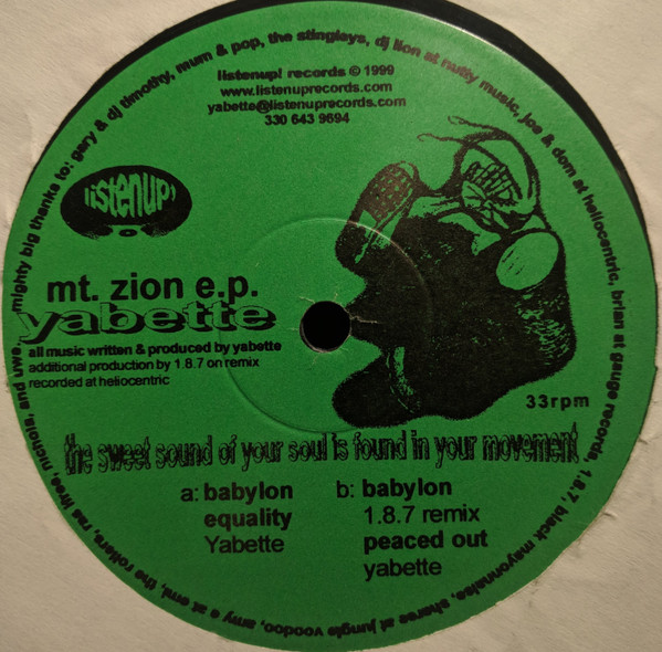 Yabette - Mt. Zion E.P. (1999) - Image 2
