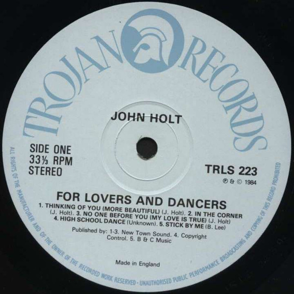 John Holt - For Lovers And Dancers (1984) - Image 4