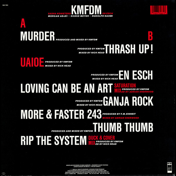 KMFDM - UAIOE (1989) - Image 2