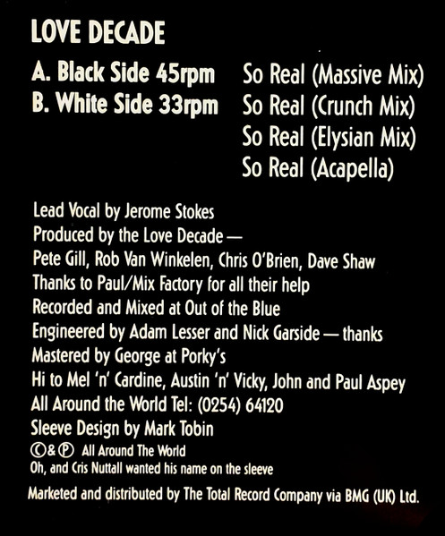 Love Decade - So Real (1991) - Image 4