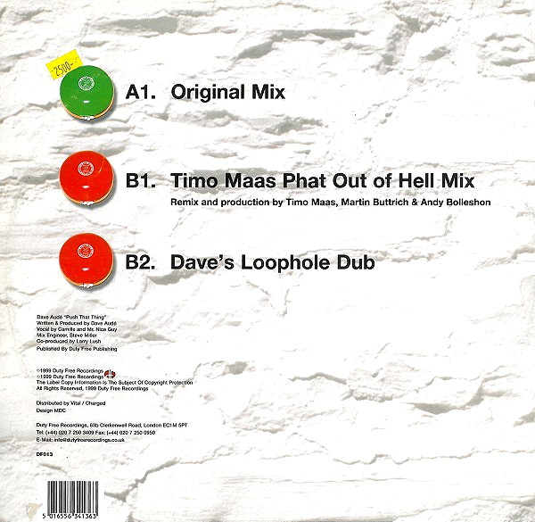 Dave Audé - Push That Thing (1999) - Image 2