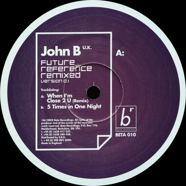 John B - Future Reference Remixed Version 0.1 (2002) - Image 3