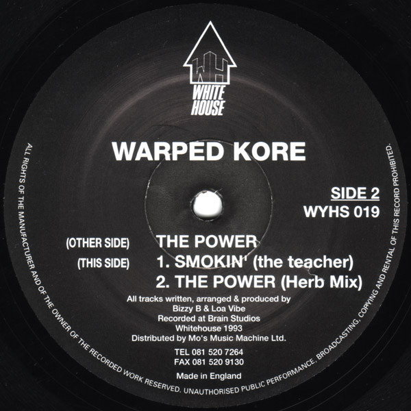 Warped Kore - The Power / Smokin' (The Teacher) (1993) - Image 2