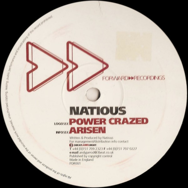 Natious - Power Crazed / Arisen (2000) - Image 2