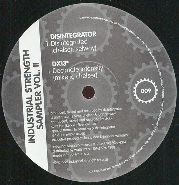 Disintegrator - Industrial Strength Sampler Vol. II (1992) - Image 2