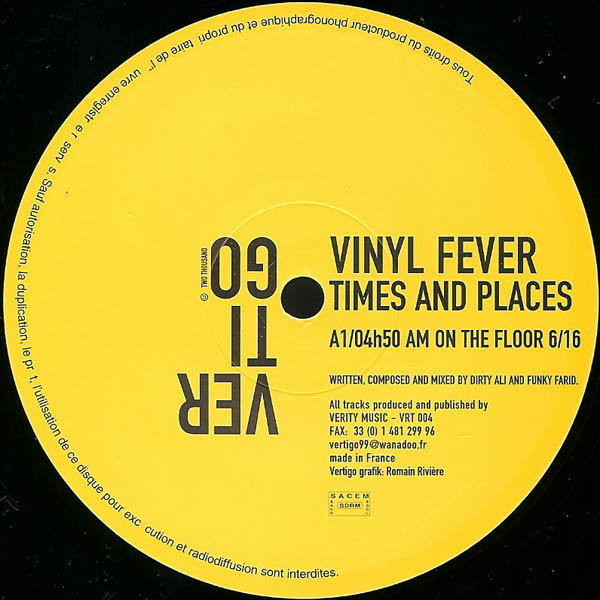 Vinyl Fever - Times And Places (2000) - Image 2