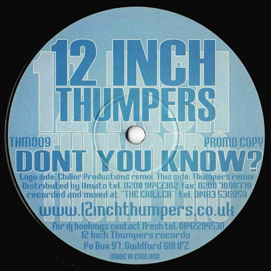 12 Inch Thumpers - Don't You Know (2000)