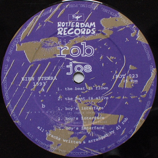 DJ Rob & MC Joe - The Beat Is Flown (1993) - Image 3