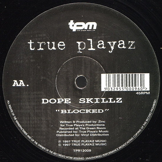 Dope Skillz - Tighten Up / Blocked (1997) - Image 2