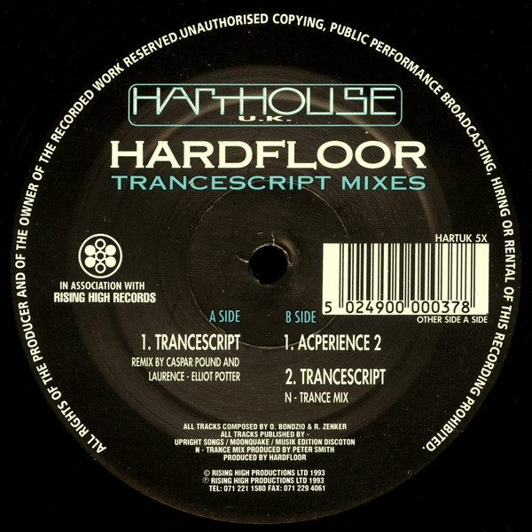 Hardfloor - Trancescript Mixes (1993) - Image 3