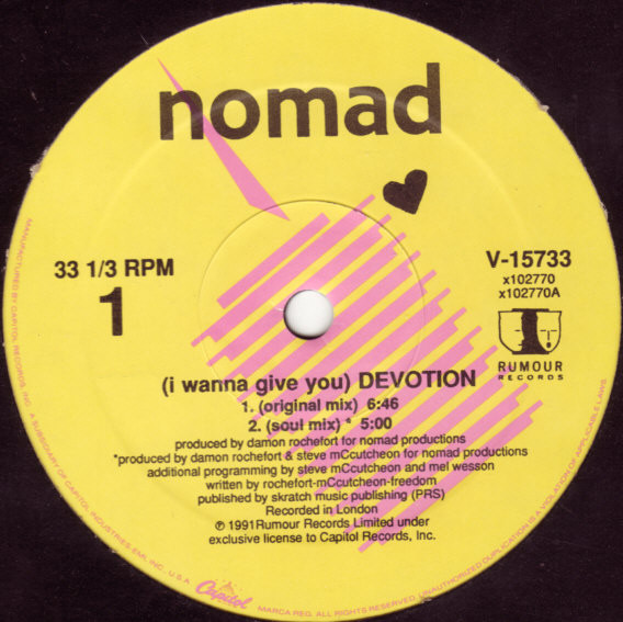 Nomad - (I Wanna Give You) Devotion (1991) - Image 3