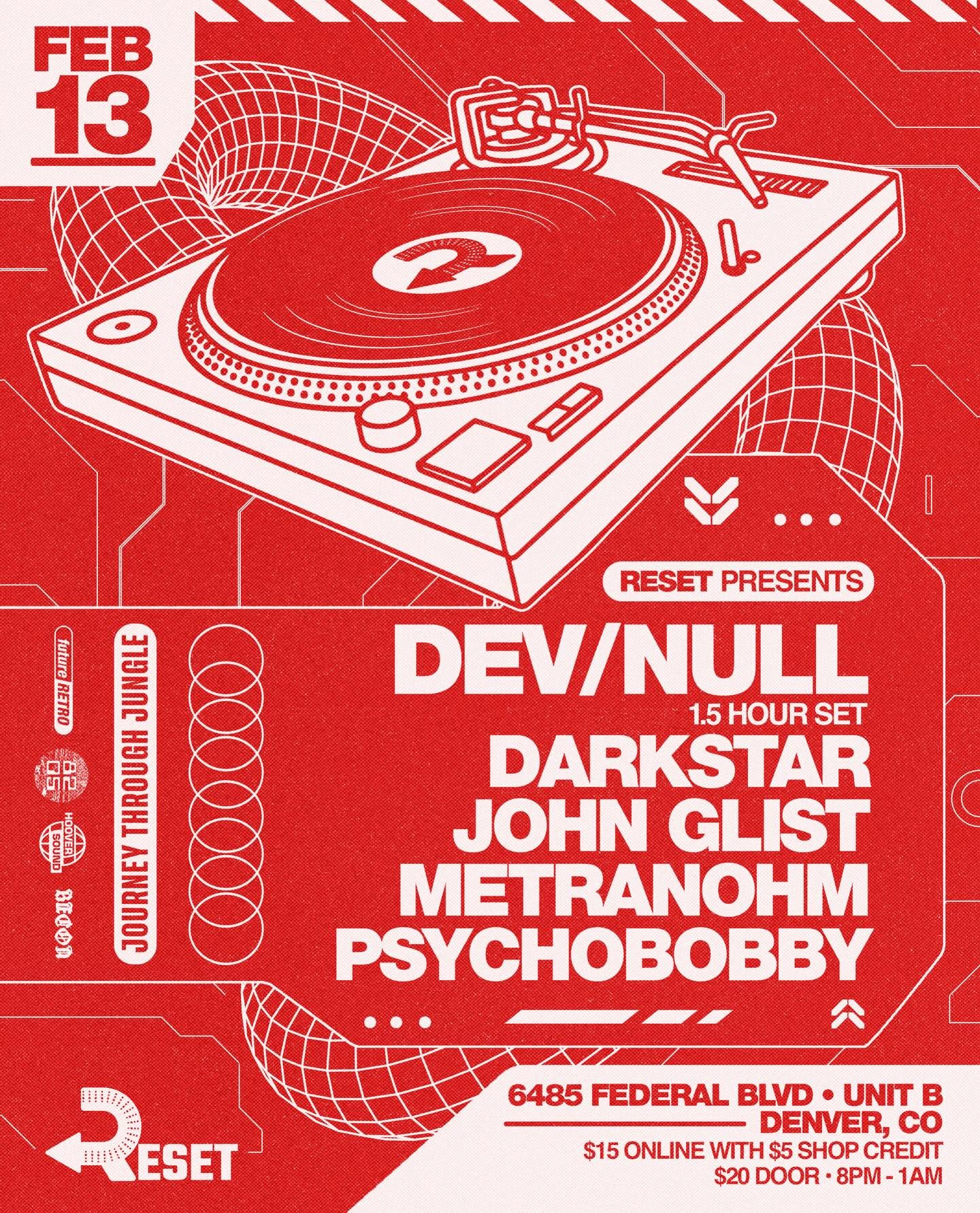 Reset Presents flyer