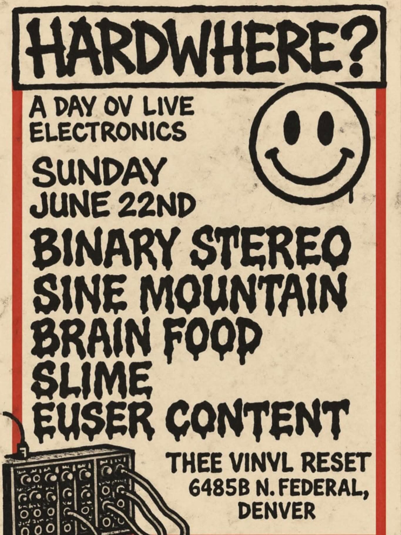 Reset Presents flyer