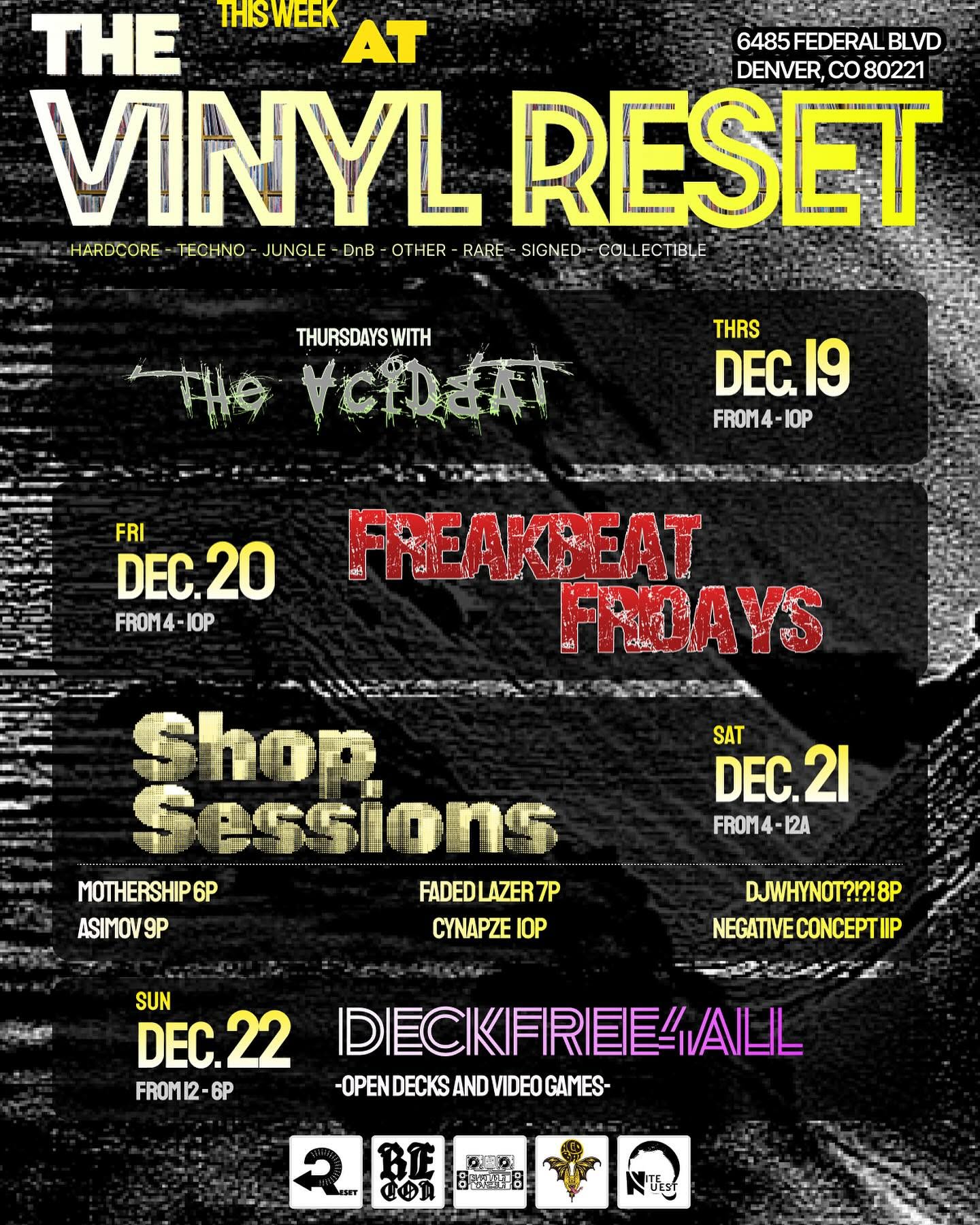 Reset Presents flyer