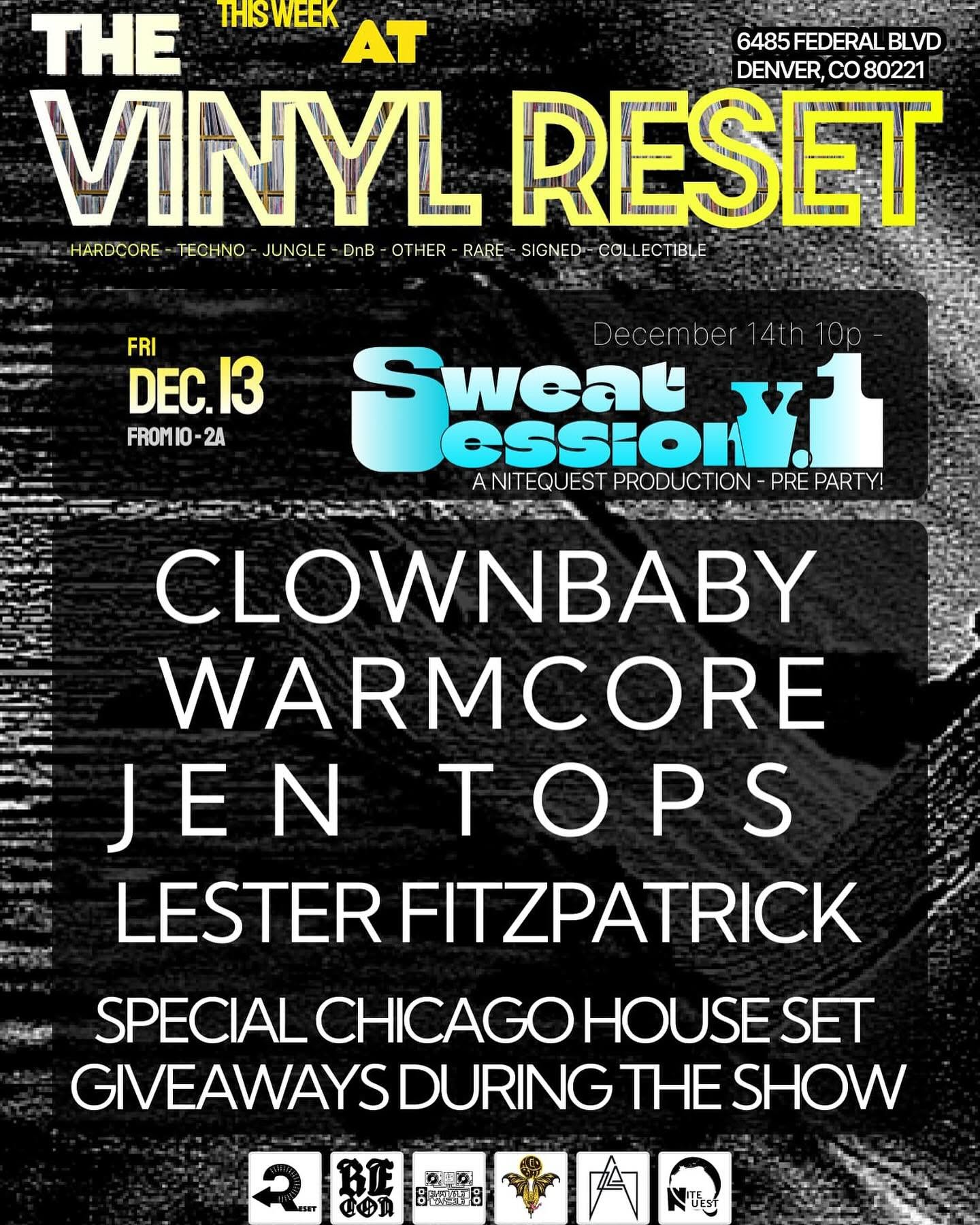 Reset Presents flyer
