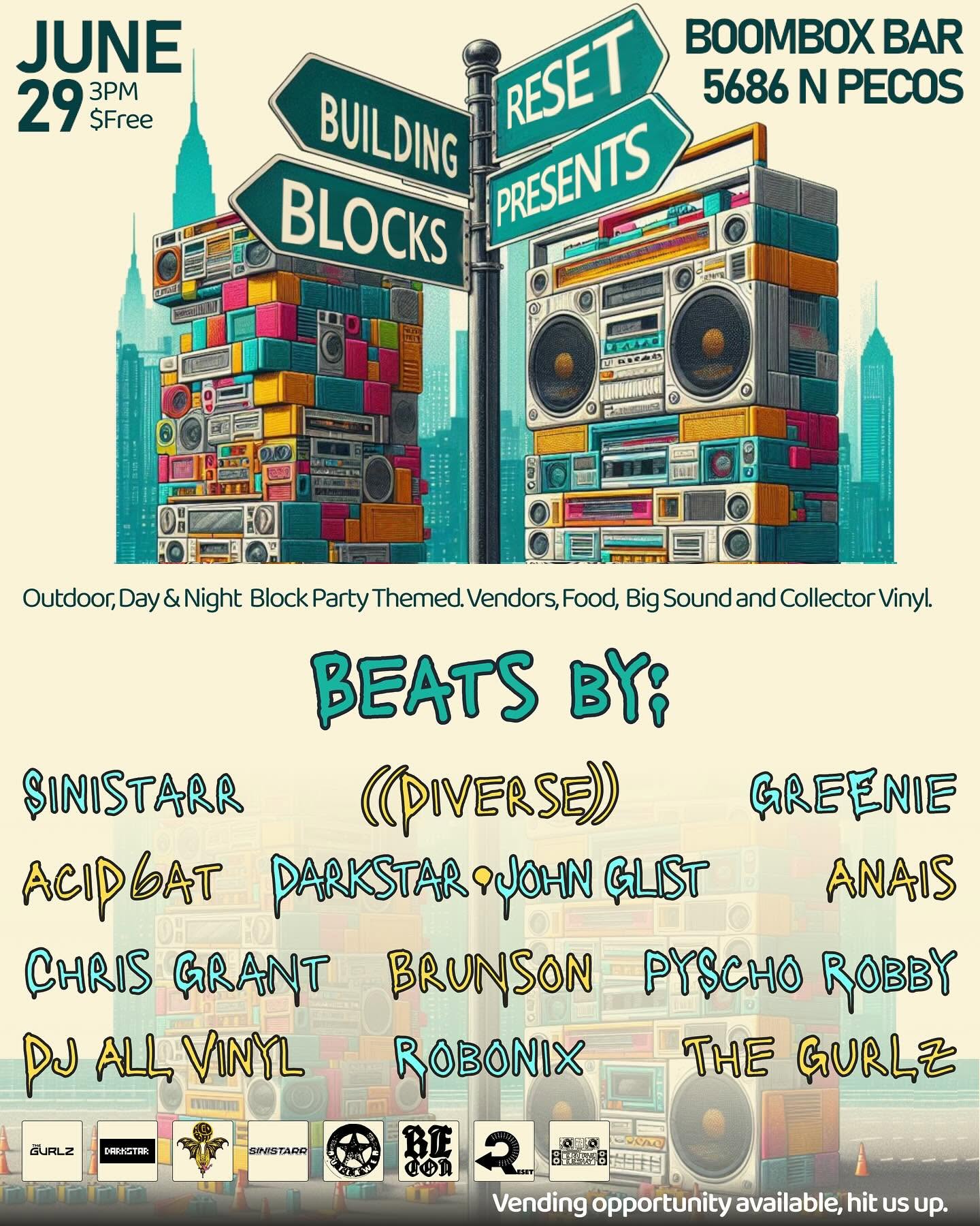 Reset Presents flyer