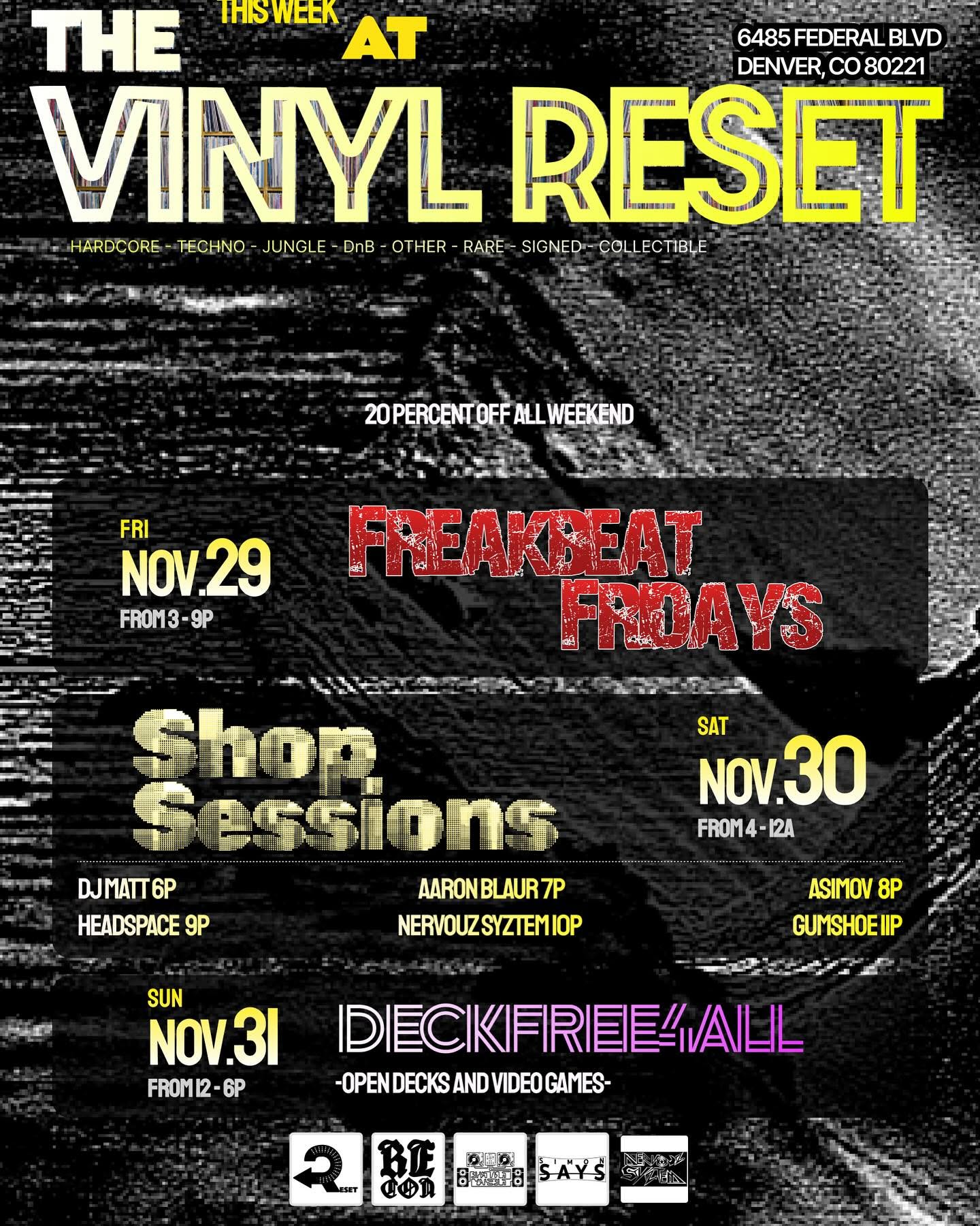 Reset Presents flyer