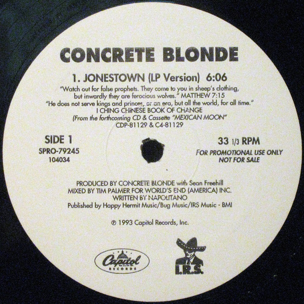 Concrete Blonde - Jonestown (1993) - Image 3
