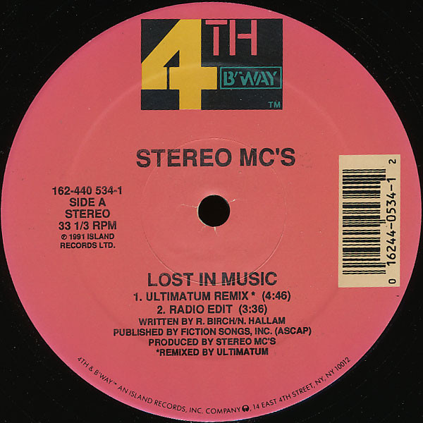 Stereo MC's - Lost In Music (1991) - Image 3