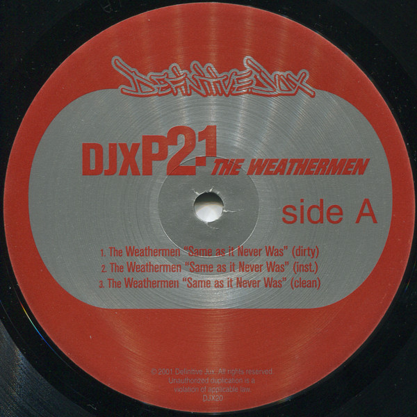 The Weathermen (2) - Same As It Never Was / Sneak Preview (2001) - Image 3