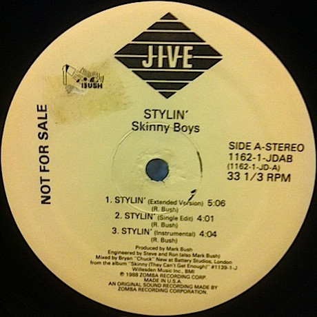 Skinny Boys - Stylin' / Set The Pace (Say Yeah) (1988)