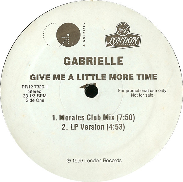 Gabrielle - Give Me A Little More Time (David Morales Mixes) (1996)