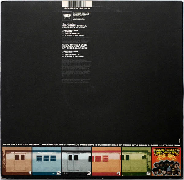 Reflection Eternal - On Mission / Every Rhyme I Write (1999) - Image 2