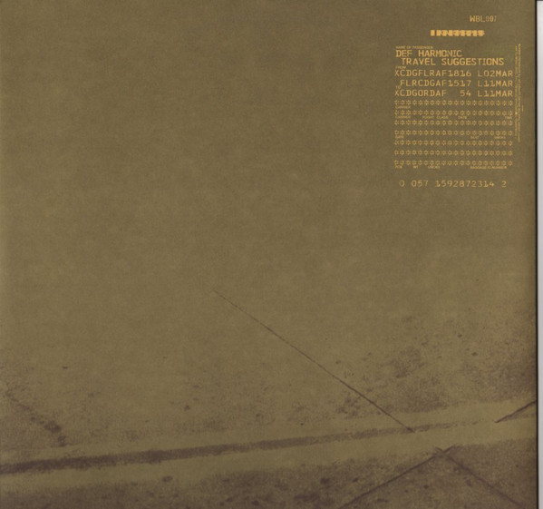 Def Harmonic - Travel Suggestions (2001)